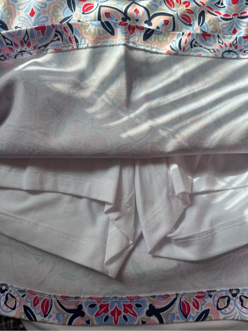 Croft & Barrow Effortless Stretch Skort Size 16 NWT Print Pull-On Pockets - Picture 8 of 9